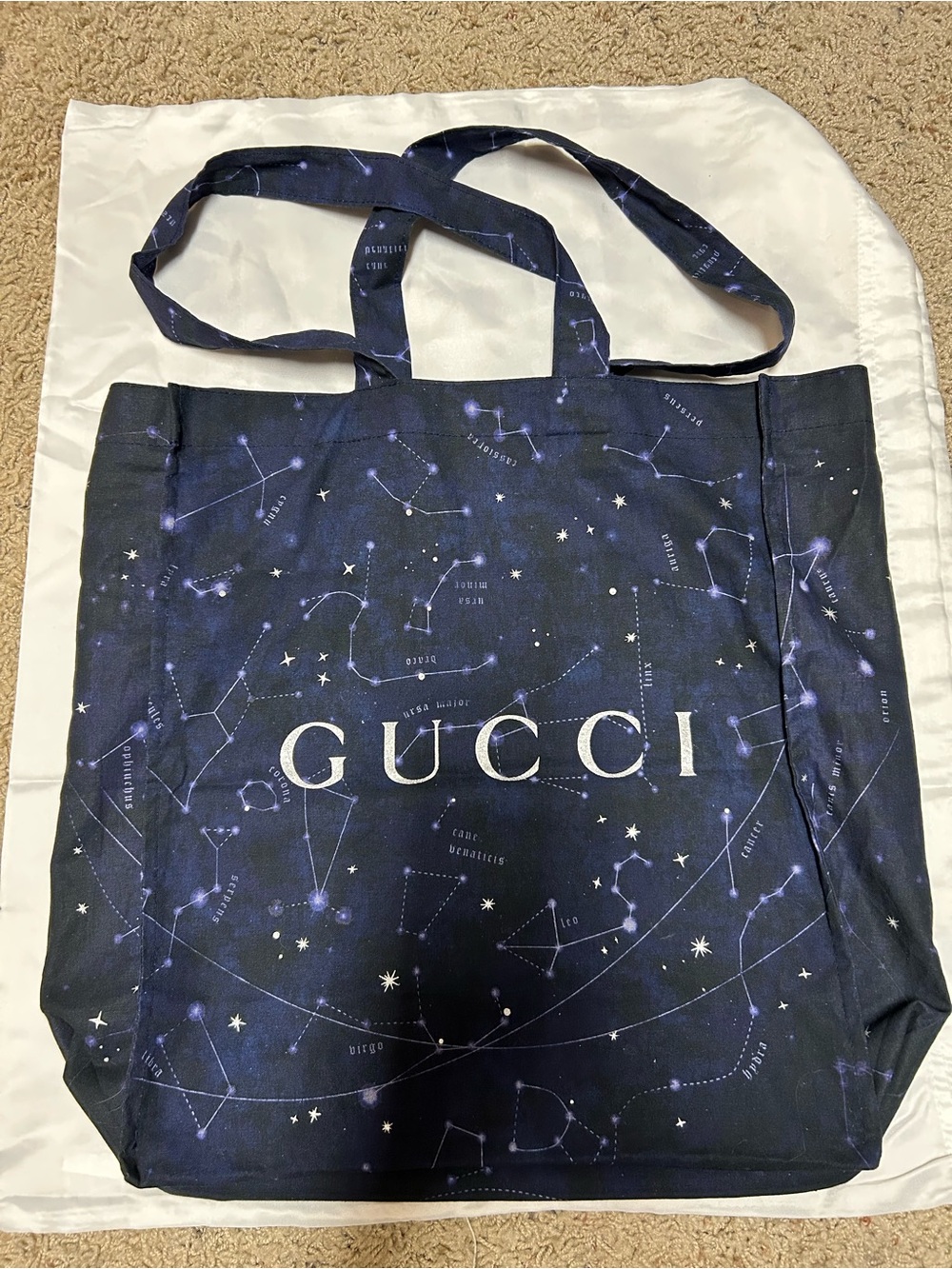 Gucci Navy Constellation Print Tote